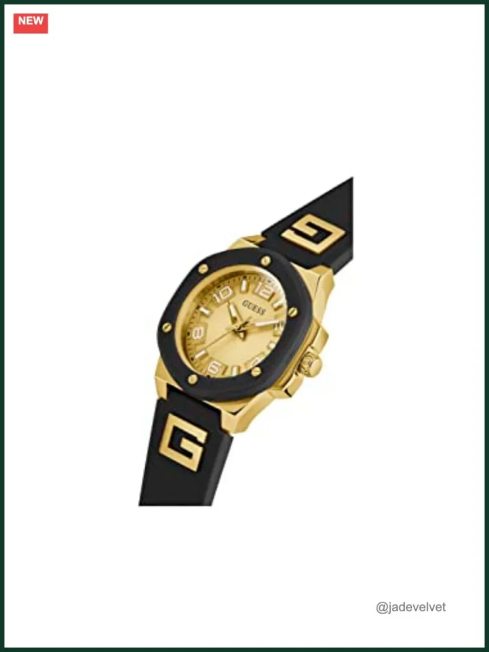 GUESS Ladies 38mm Quartz Watch Silicone Strap Water Resistant